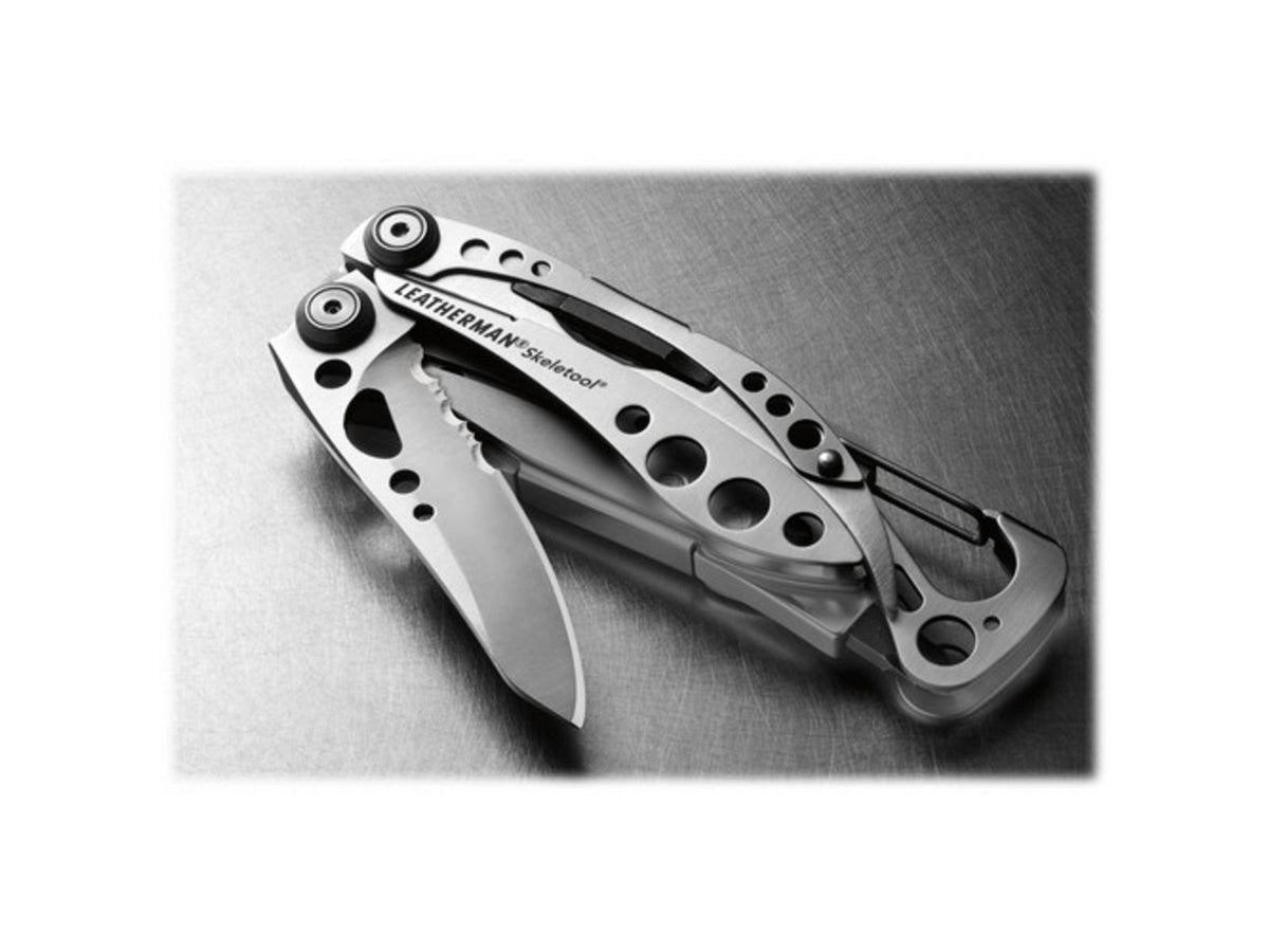 Leatherman Skeletool Multi-Tool 2.6in 420HC Stainless Steel Clip Point Blade Stainless Steel Handle 830845