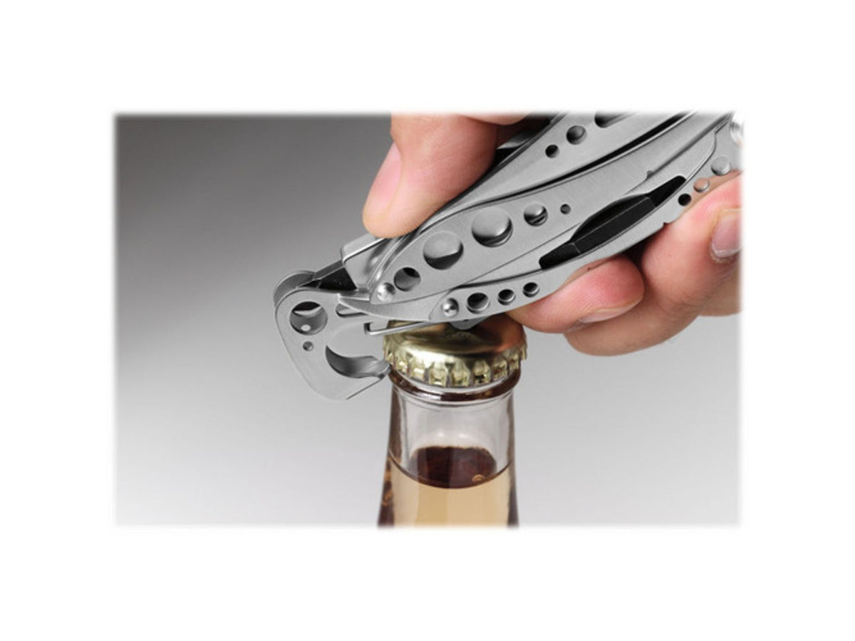Leatherman Skeletool Multi-Tool 2.6in 420HC Stainless Steel Clip Point Blade Stainless Steel Handle 830845