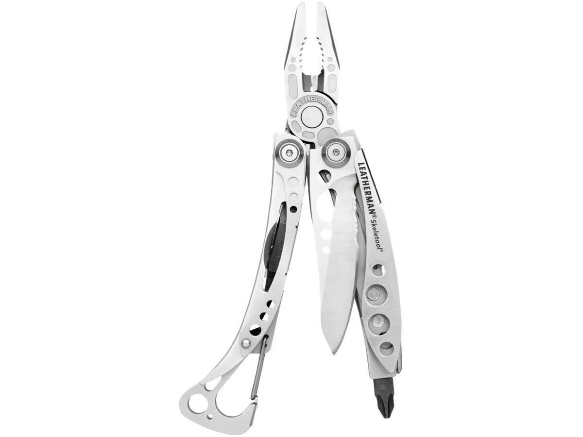 Leatherman Skeletool Multi-Tool 2.6in 420HC Stainless Steel Clip Point Blade Stainless Steel Handle 830845