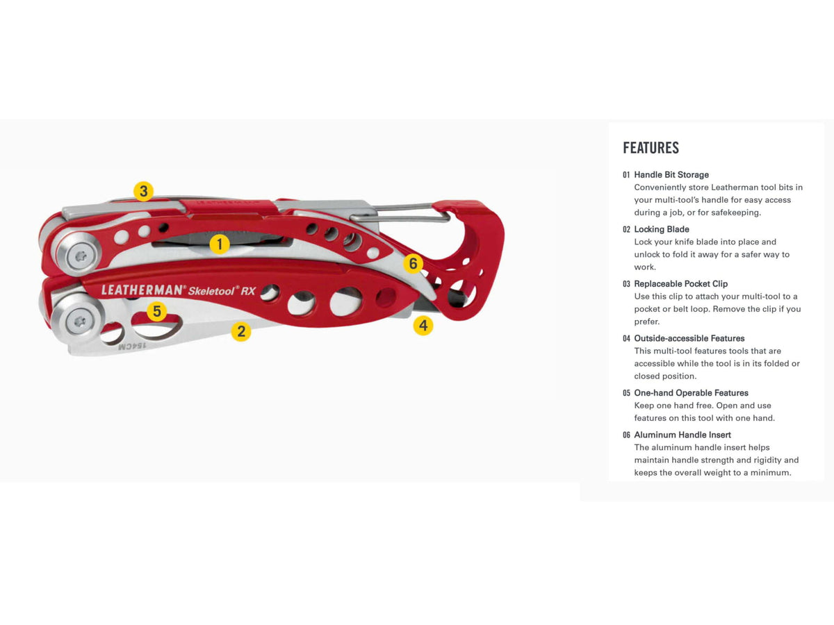 Leatherman Skeletool RX Multi-Tool Red