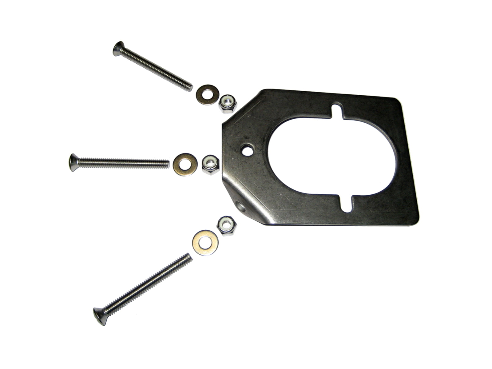 Lee's Tackle Steel Backing Plate f/Medium Rod Holders Stainless RH5931