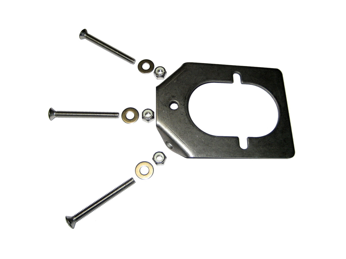 Lee's Tackle Steel Backing Plate f/Medium Rod Holders Stainless RH5931