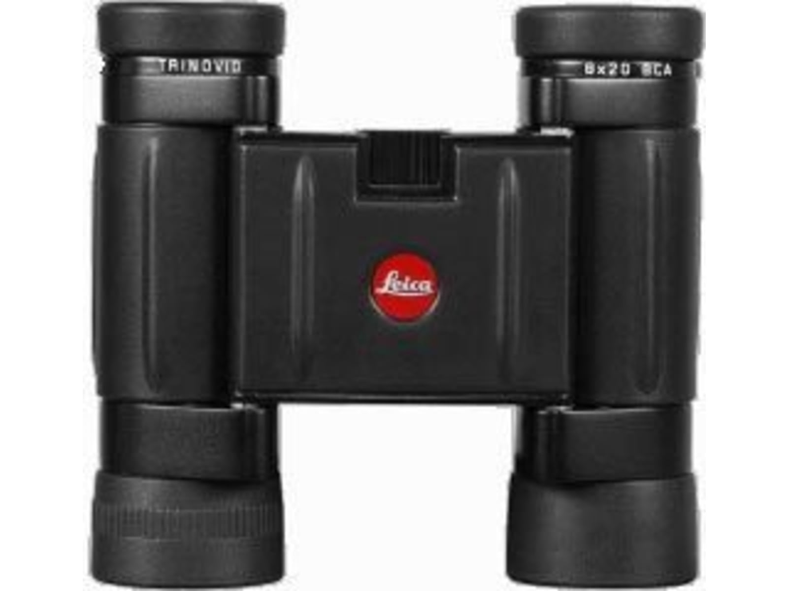 Leica Trinovid 8x20mm Roof Prism BCA Compact Binoculars w/Case Rubber Armored Black