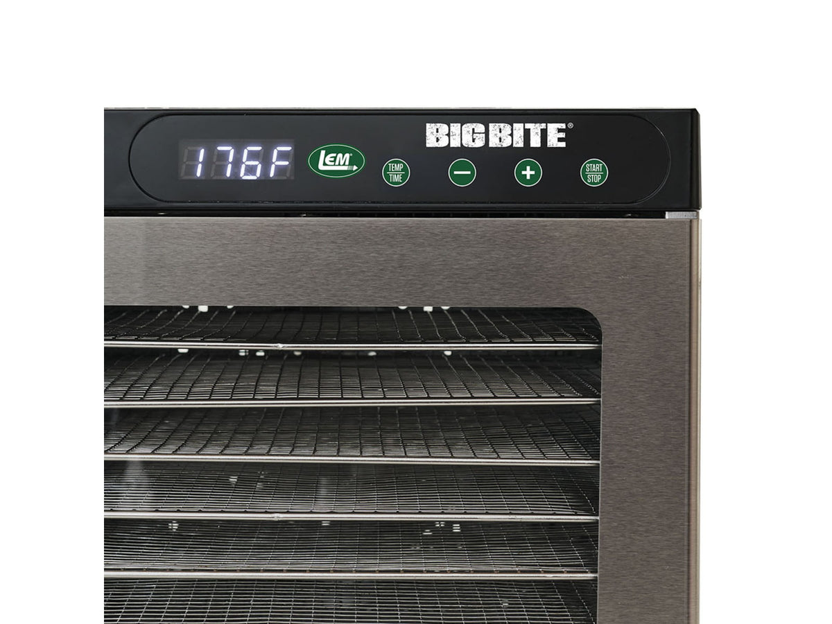 LEM Products BigBite 10 Tray Stainless Steel Dehydrator