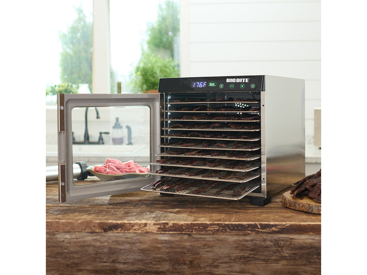 LEM Products BigBite 10 Tray Stainless Steel Dehydrator