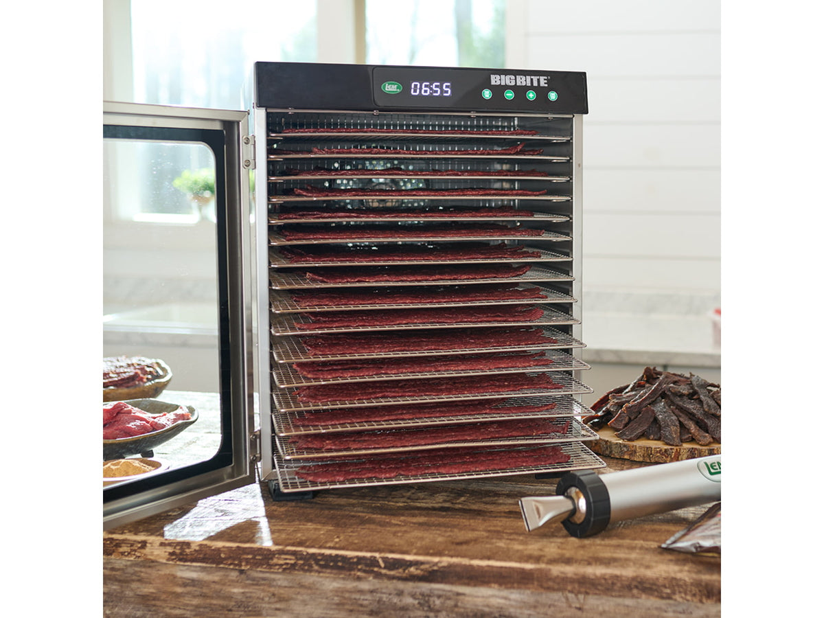 LEM Products BigBite 16 Tray Stainless Steel Dehydrator