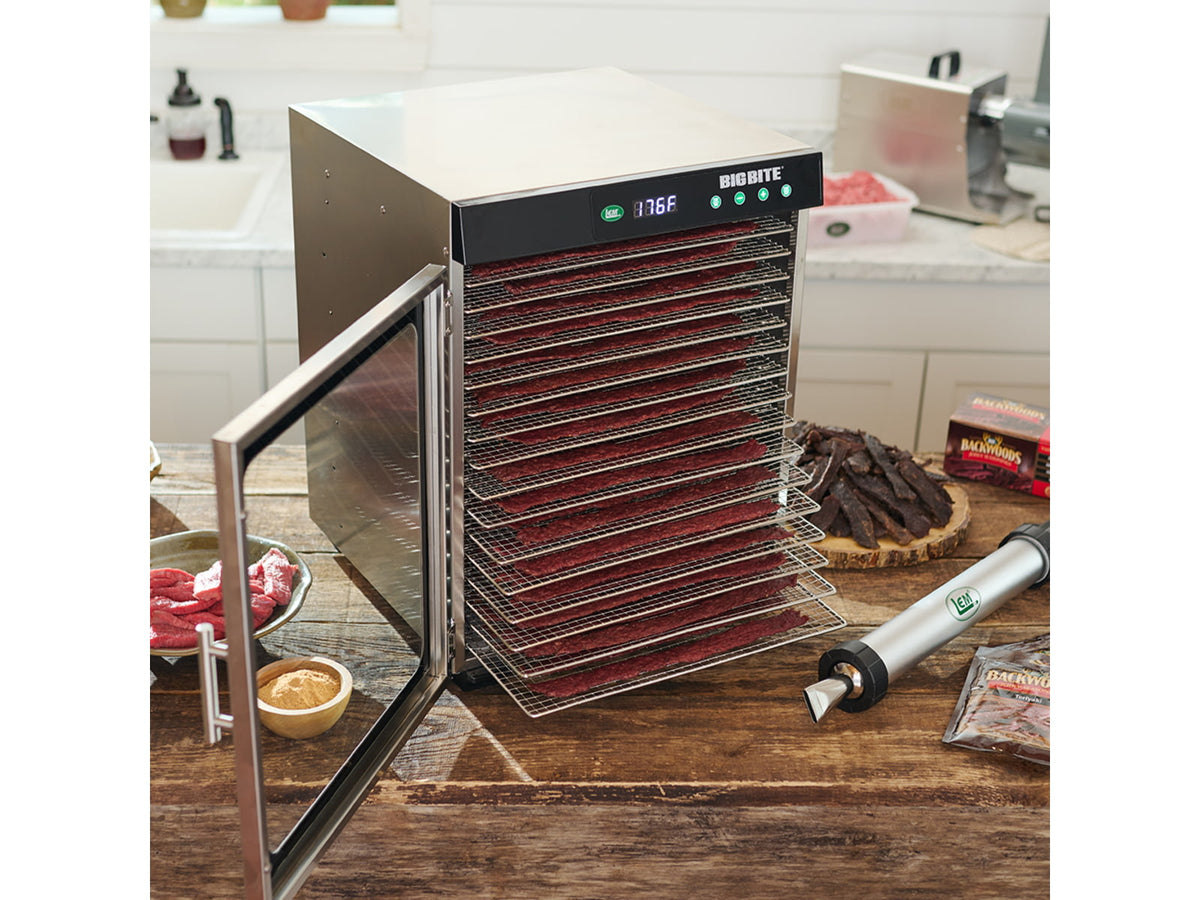 LEM Products BigBite 16 Tray Stainless Steel Dehydrator
