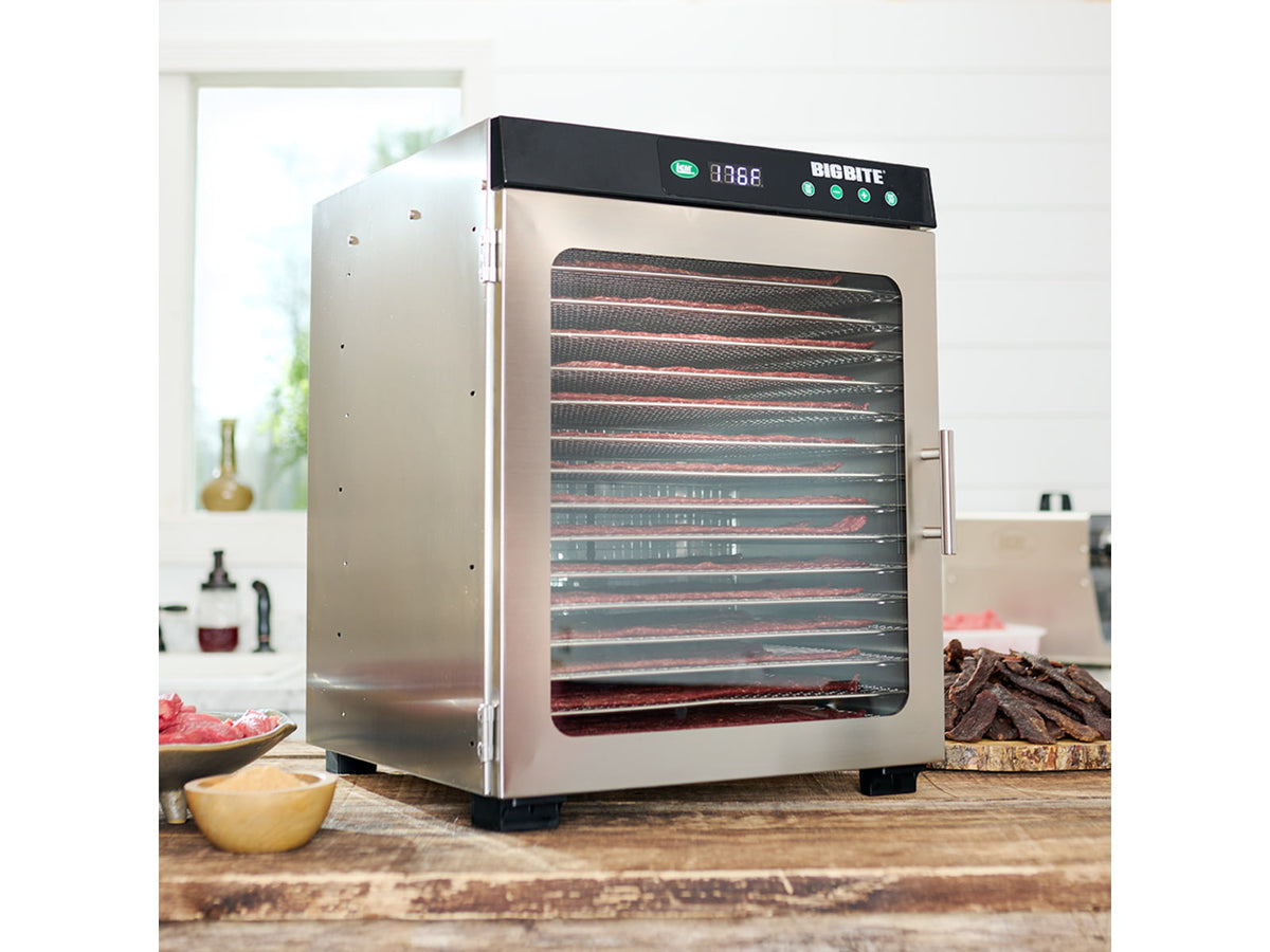 LEM Products BigBite 16 Tray Stainless Steel Dehydrator