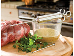 LEM Products 4oz Metal Meat Injector with 2 needles Chrome 839
