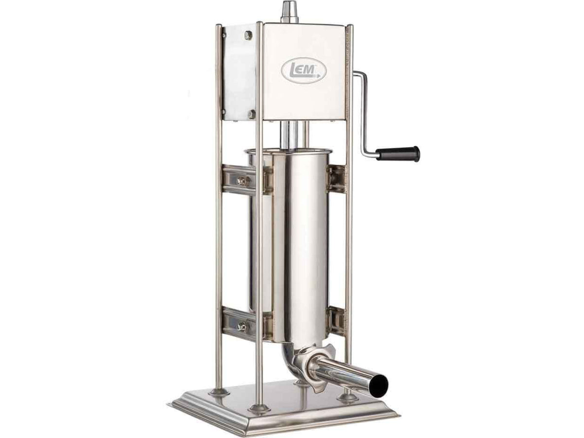 LEM Products Big Bite 10lb Vertical Stuffer w/2 Speeds Stainless Steel 1112