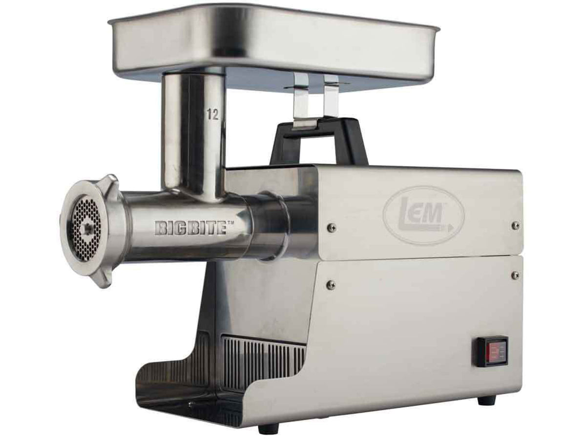 LEM Products Big Bite #12 0.75HP Stainless Steel Electric Grinder Stainless 17801