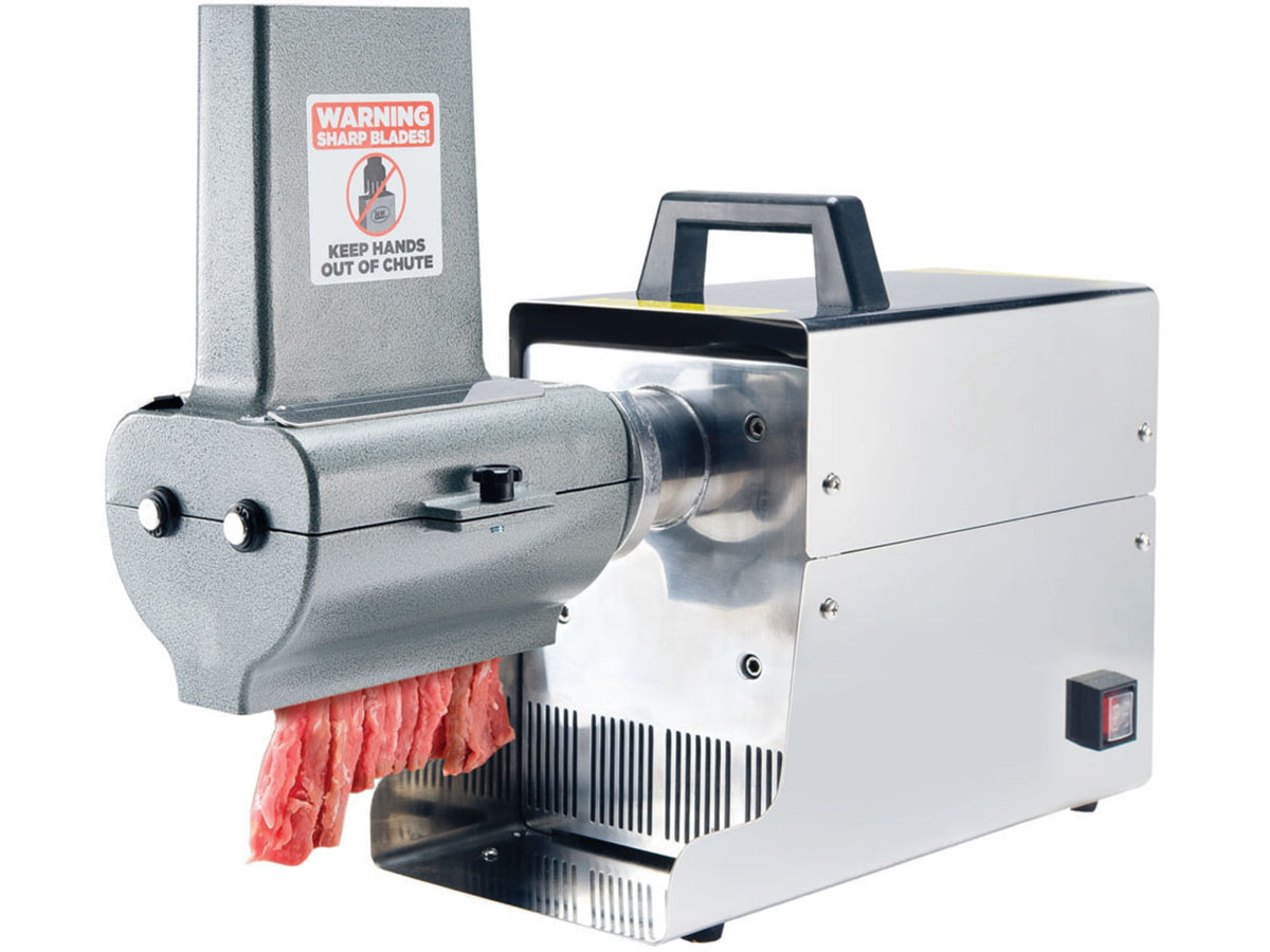 LEM Products Big Bite 2 in 1 Jerky Slicer/Tenderizer Attachment for Grinder Silver/Gray