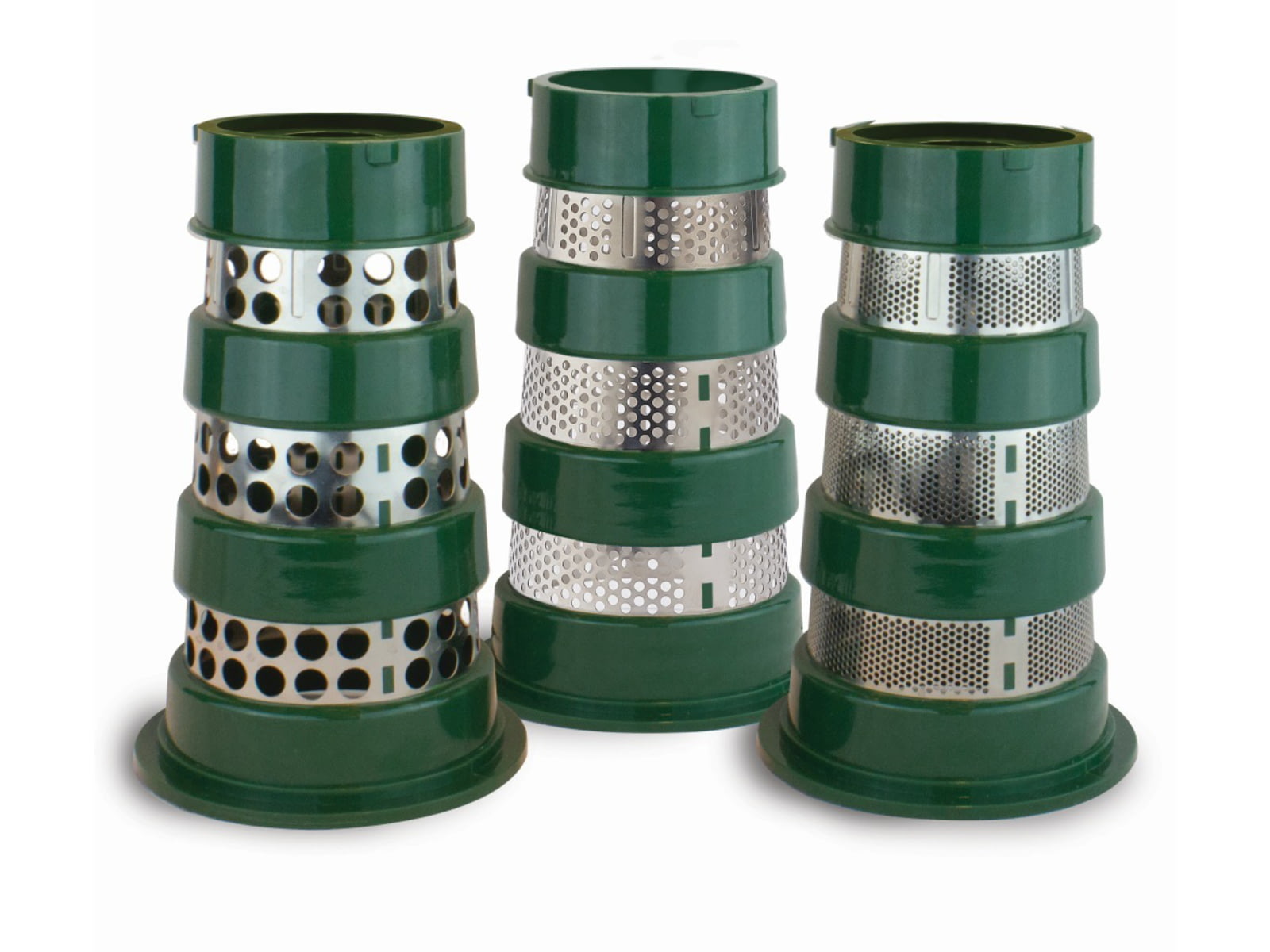 LEM Products Big Bite 3 Juicer Screen Set - 1 Berry 1 Salsa 1 High Yield Green/Stainless 1422