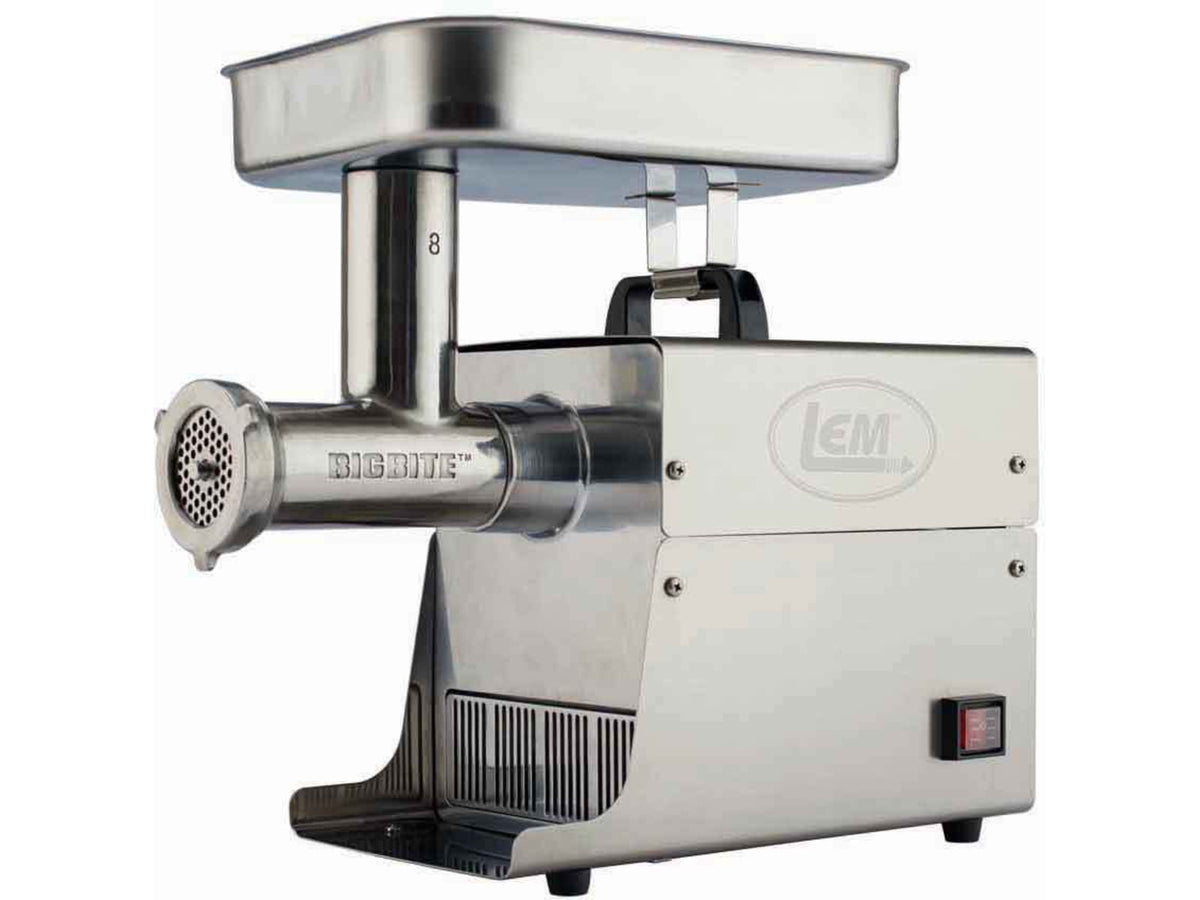 LEM Products Big Bite #8 0.5HP Stainless Steel Electric Grinder Stainless