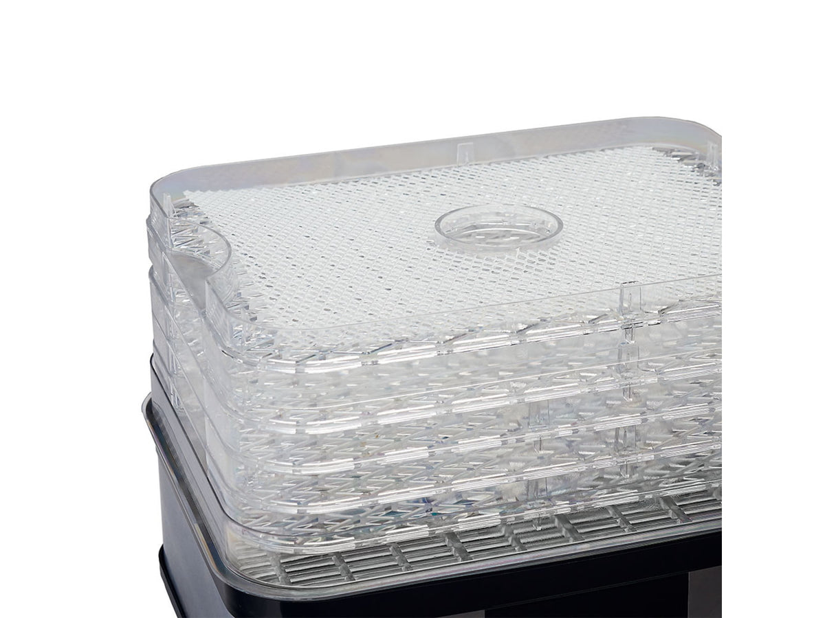 LEM Products Digital 5 Tray Dehydrator Clear Housing Chrome/Black Base 1378