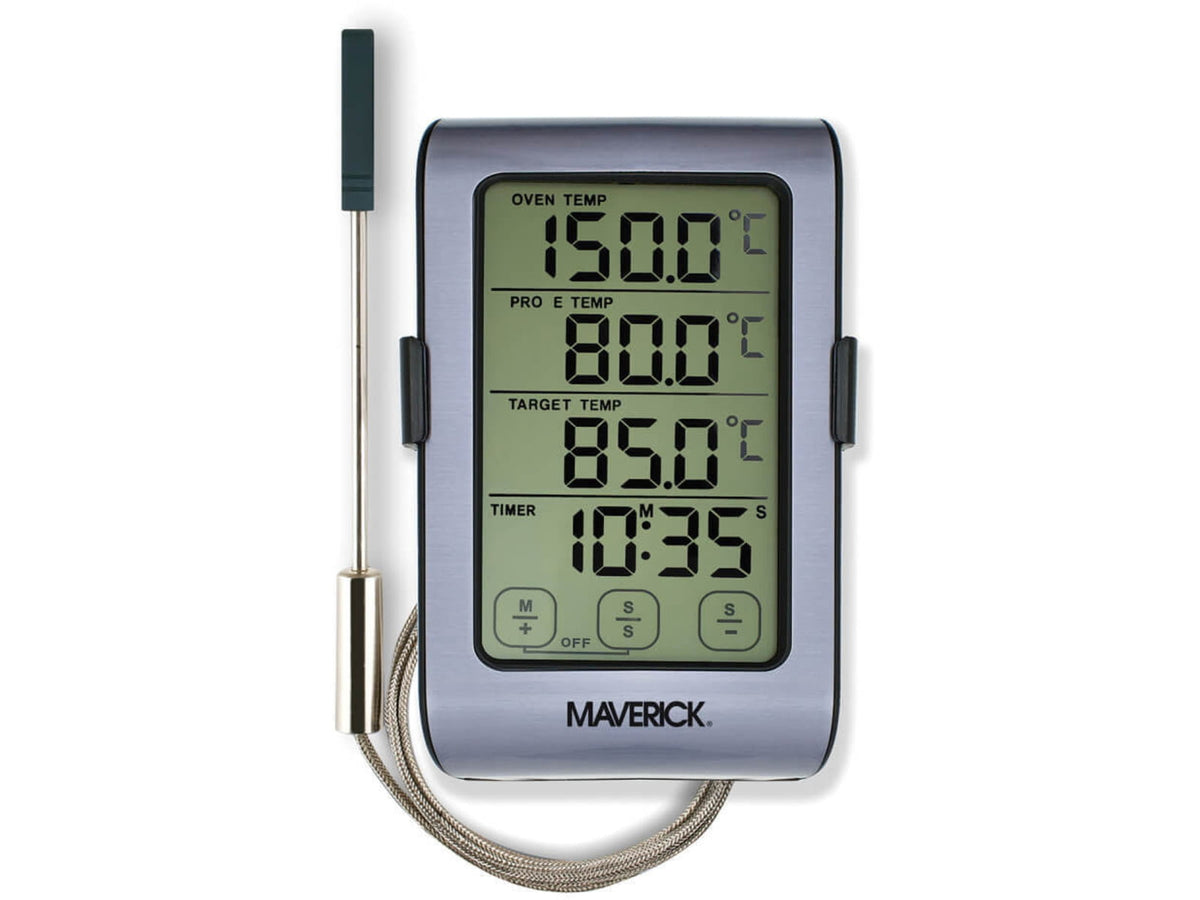 LEM Products Dual Sensor Thermometer and Timer Stainless/Chrome 678