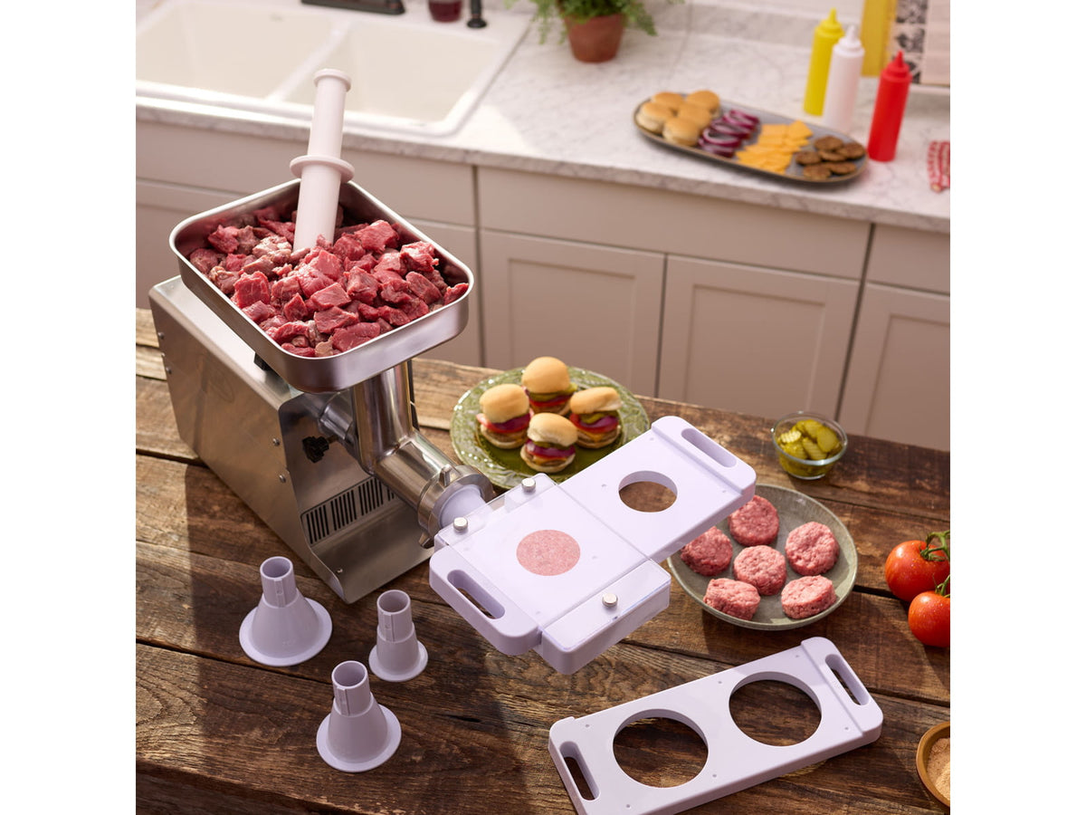 LEM Products Grinders BigBite Patty Maker Attachment Set