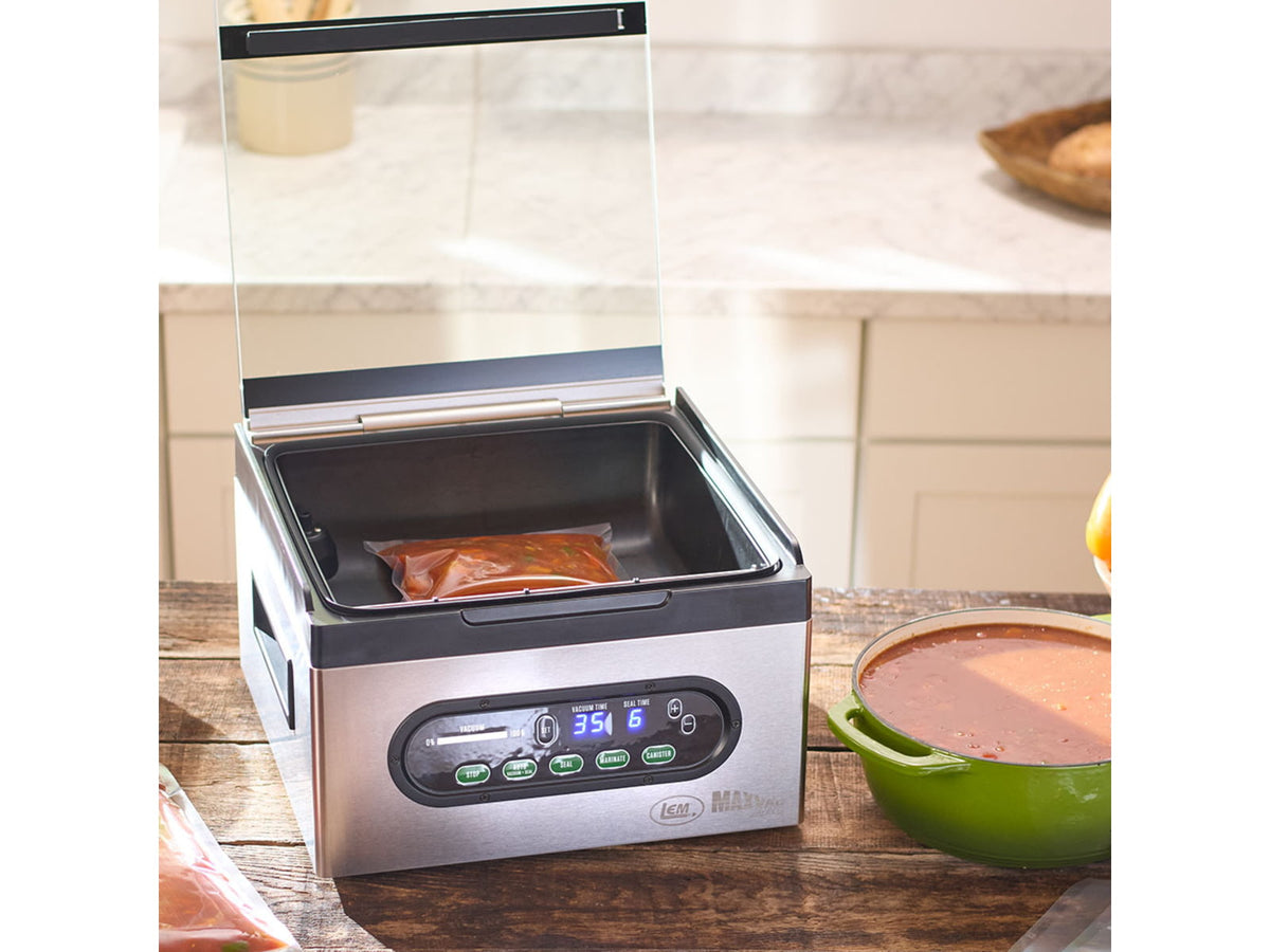 LEM Products MaxVac Pro Chamber Vacuum Sealer White