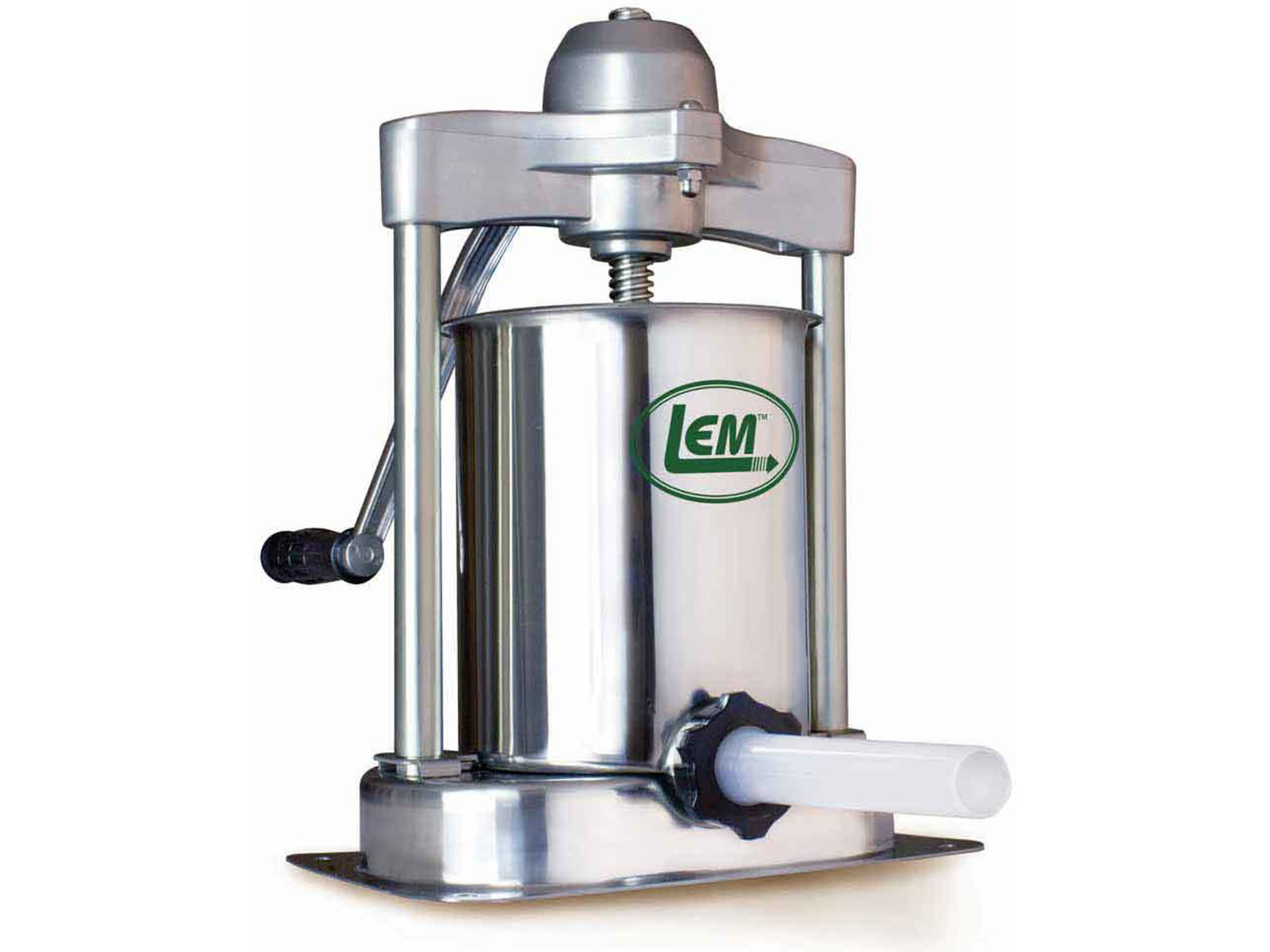 LEM Products Mighty Bite 15lb Vertical Sausage Stuffer w/ New Gear Box Stainless Steel
