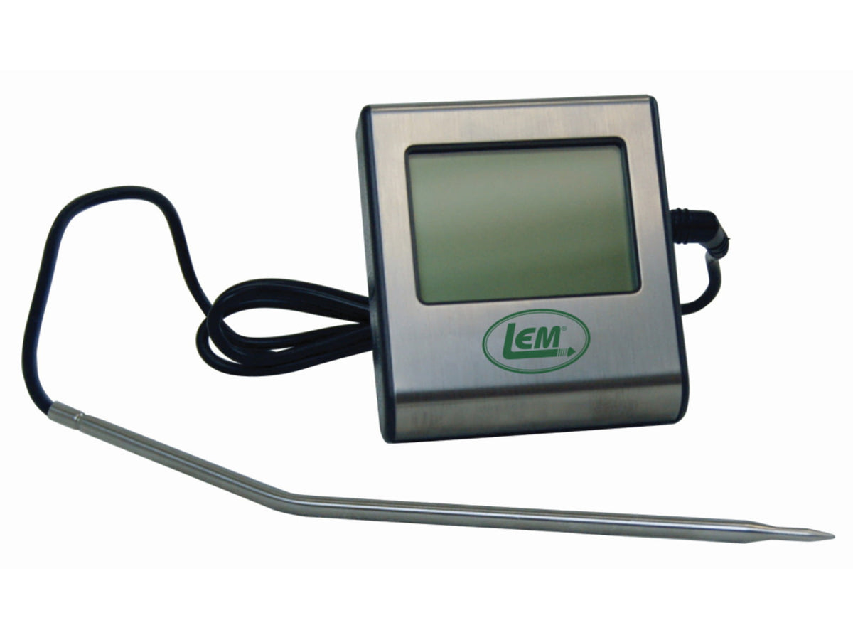 LEM Products Thermometer w/ Alarm and Timer Stainless 1423