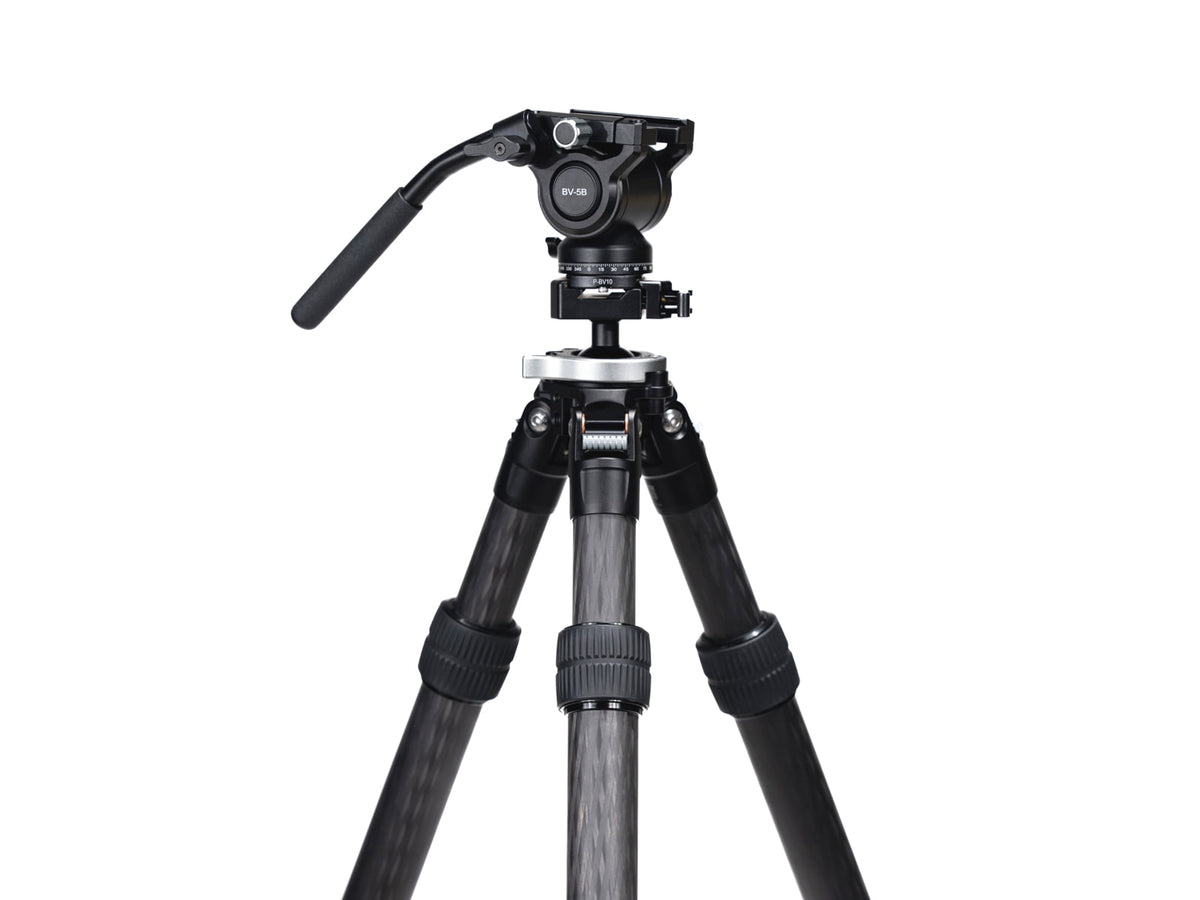 Leofoto STO-322CX Inverted Outdoors Series Carbon Fiber Tripod w/Integrated Lever-Control Ballhead 6.42-66.34in Black