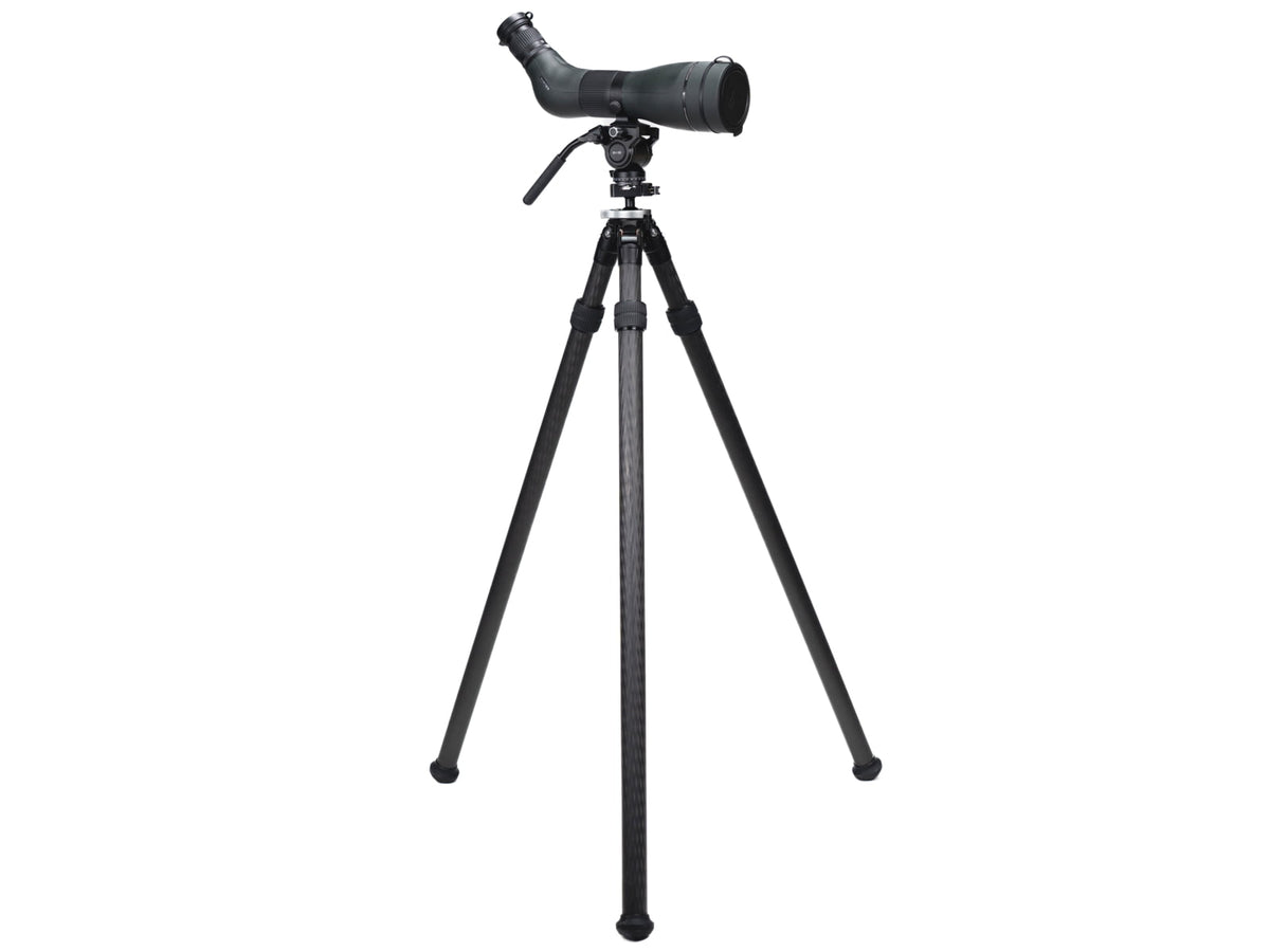 Leofoto STO-322CX Inverted Outdoors Series Carbon Fiber Tripod w/Integrated Lever-Control Ballhead 6.42-66.34in Black