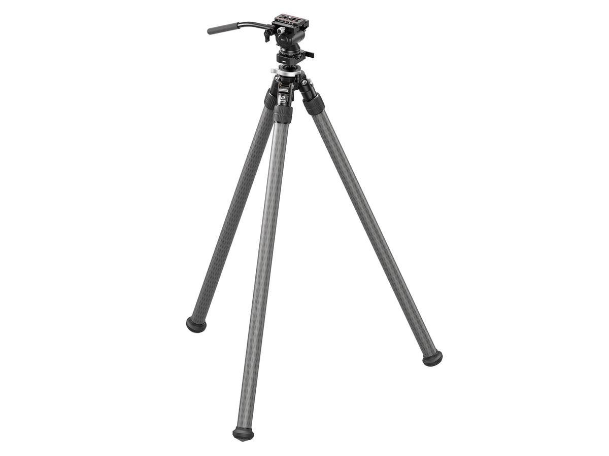 Leofoto STO-322CX Inverted Outdoors Series Carbon Fiber Tripod w/Integrated Lever-Control Ballhead 6.42-66.34in Black