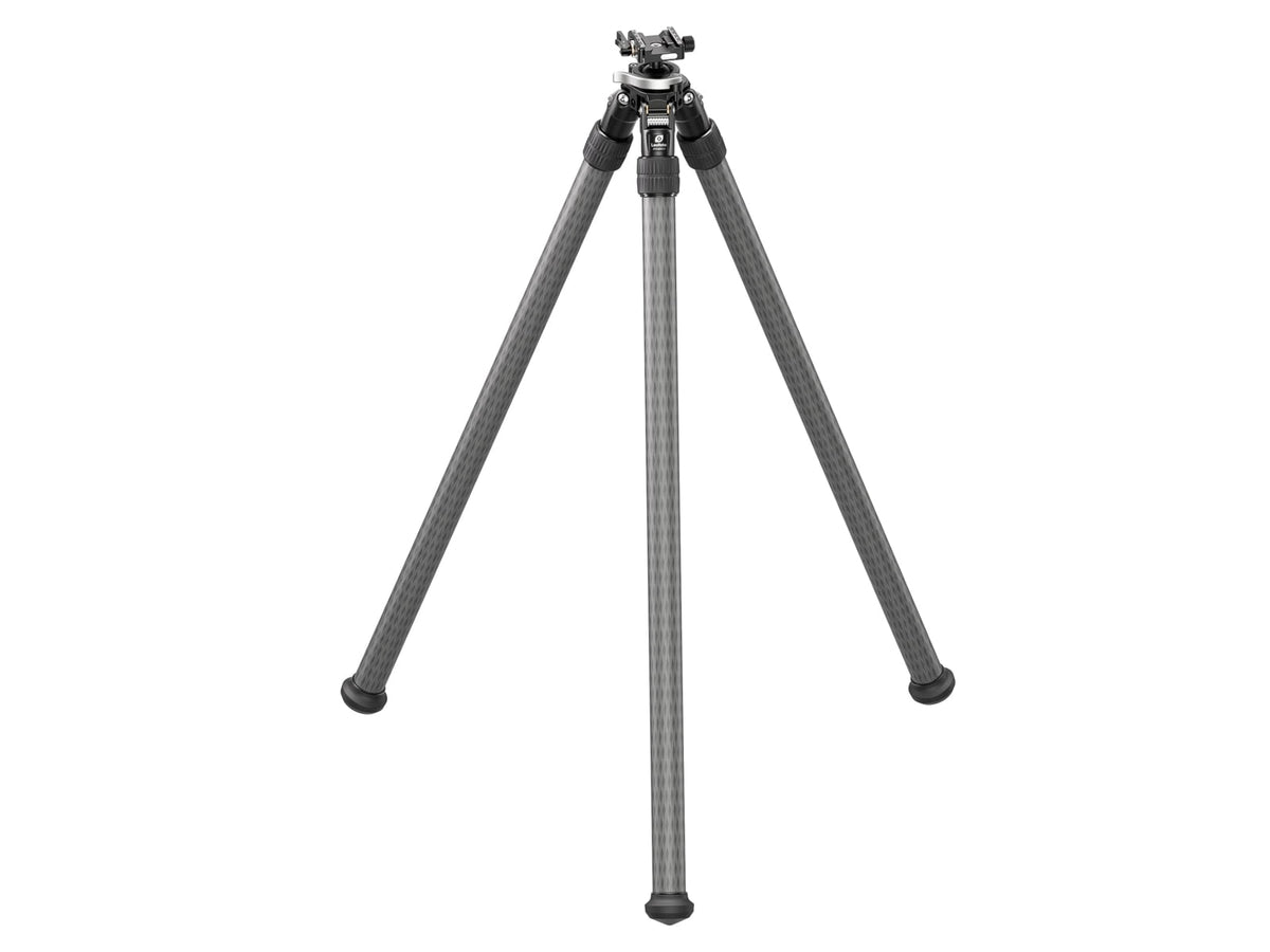 Leofoto STO-322CX Inverted Outdoors Series Carbon Fiber Tripod w/Integrated Lever-Control Ballhead 6.42-66.34in Black
