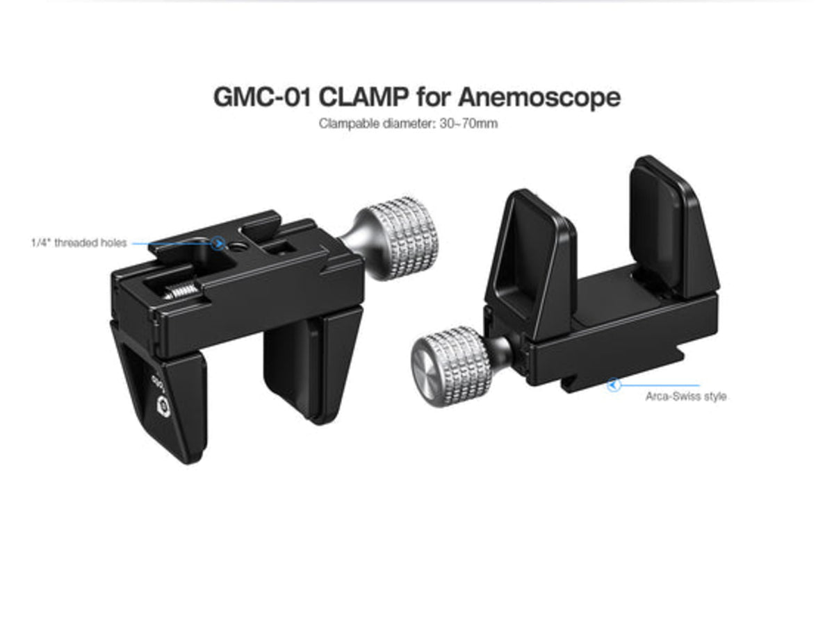 Leofoto Anemometer GMC-01 Clamp Set Black