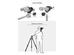 Leofoto BC-02 Binoculars Adapter ARCA Style Dovetail Standard 28-60mm dia. Black BC-02