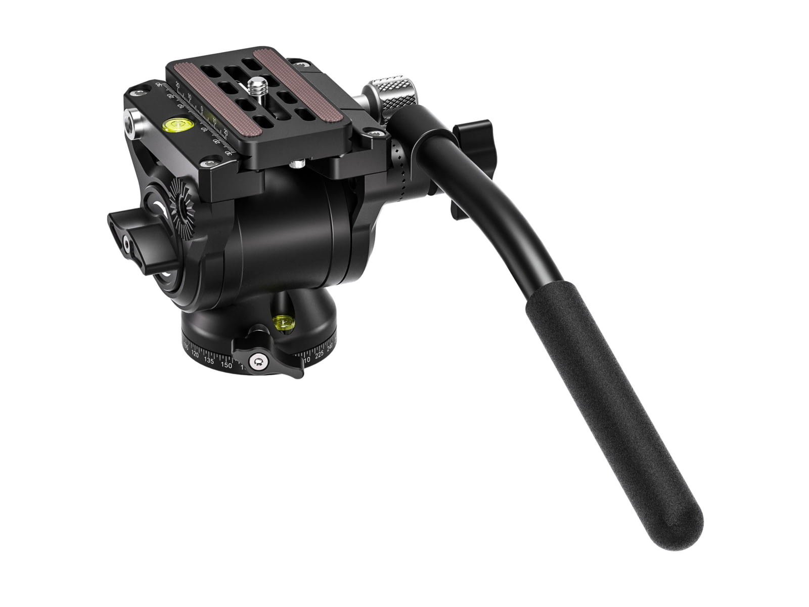 Leofoto BV-5B Mini Fluid Head for Optics w/ Shorter Handle Arca Black