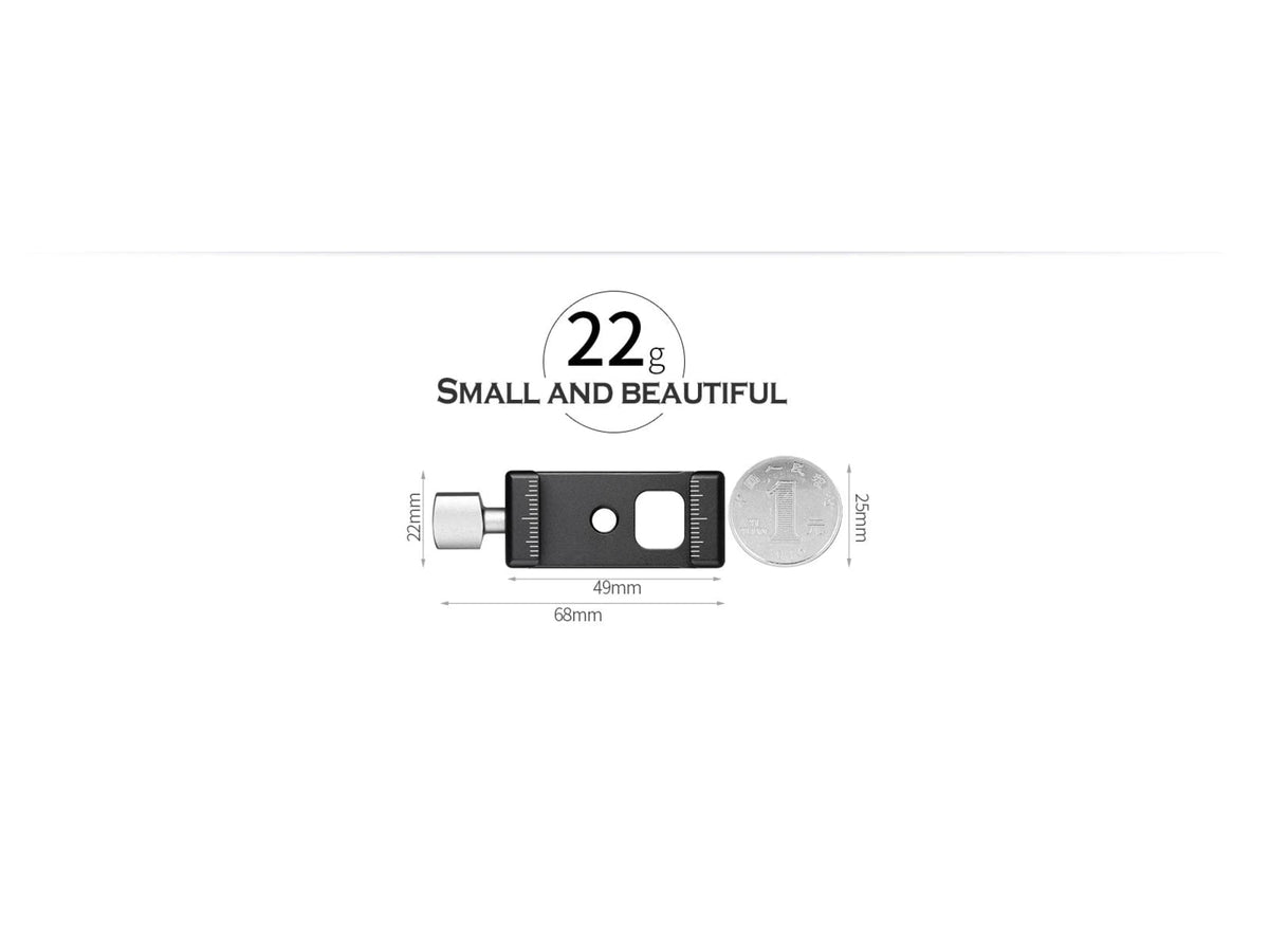 Leofoto DC-22 22mm Arca Mini Screw-Knob Clamp Black DC-22