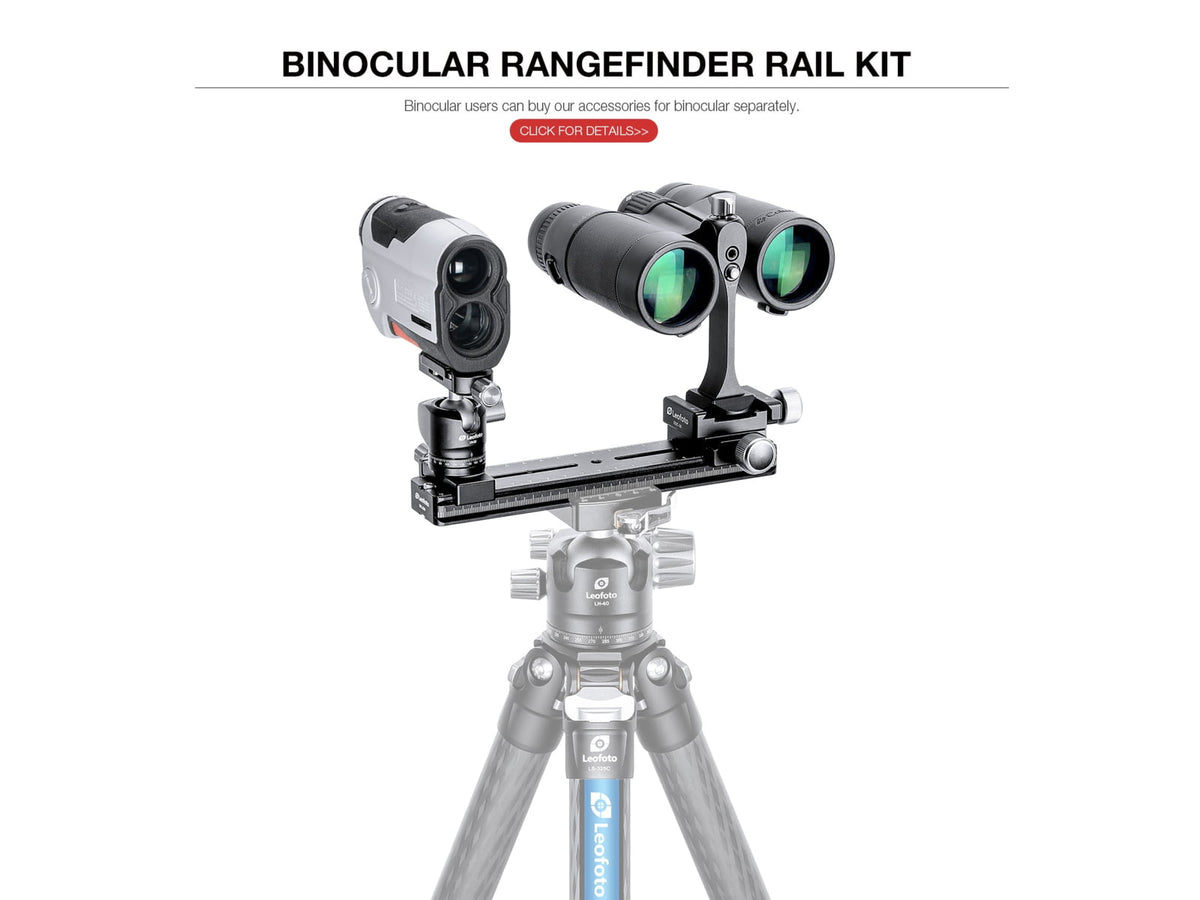 Leofoto FDM-02 Binocular Rangefinder Rail Kit 20 cm Black FDM-02