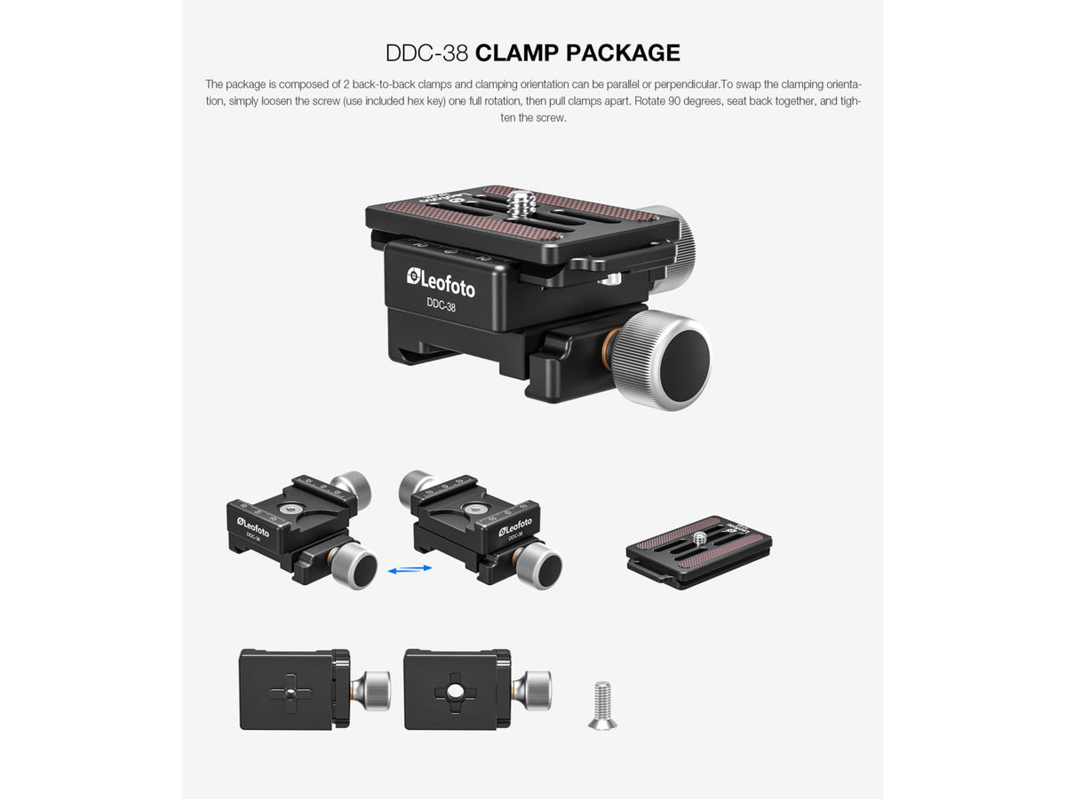 Leofoto FDM-03 Binocular Rangefinder Rail Kit 32 cm Black FDM-03