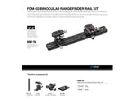 Leofoto FDM-03 Binocular Rangefinder Rail Kit 32 cm Black FDM-03