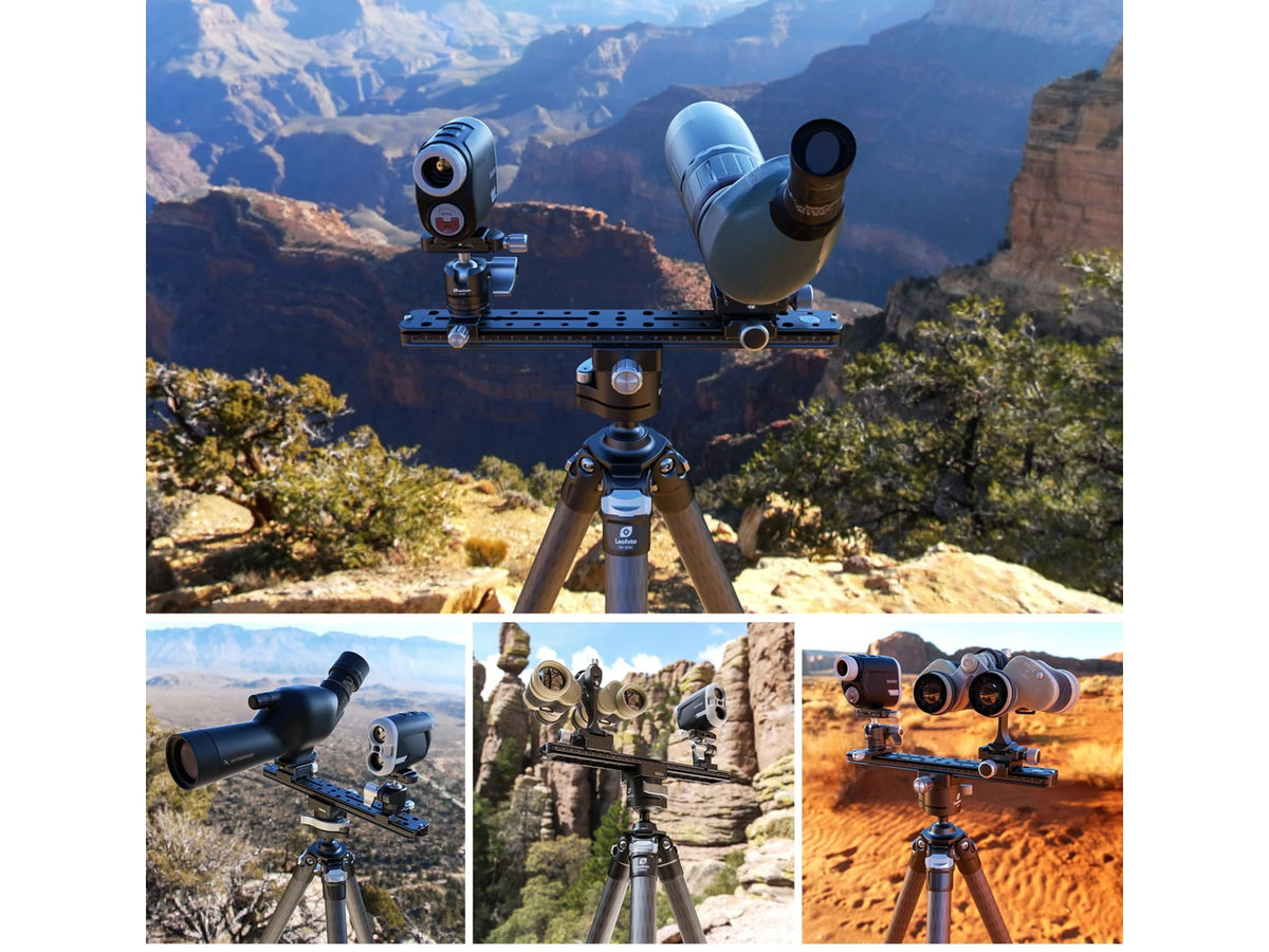 Leofoto FDM-03 Binocular Rangefinder Rail Kit 32 cm Black FDM-03