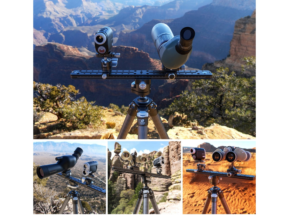 Leofoto FDM-04 Binocular Rangefinder Rail Kit 45 cm Black FDM-04