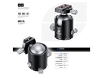 Leofoto HB-70 70mm Pro Heavy-Duty Ball Head w/Quick Release Plate & Case Black HB-70