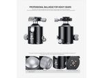 Leofoto HB-70 70mm Pro Heavy-Duty Ball Head w/Quick Release Plate & Case Black HB-70