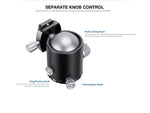 Leofoto HB-70 70mm Pro Heavy-Duty Ball Head w/Quick Release Plate & Case Black HB-70