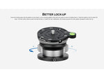 Leofoto LB-75 Leveling Head w/ Butterfly Handle Black LB-75