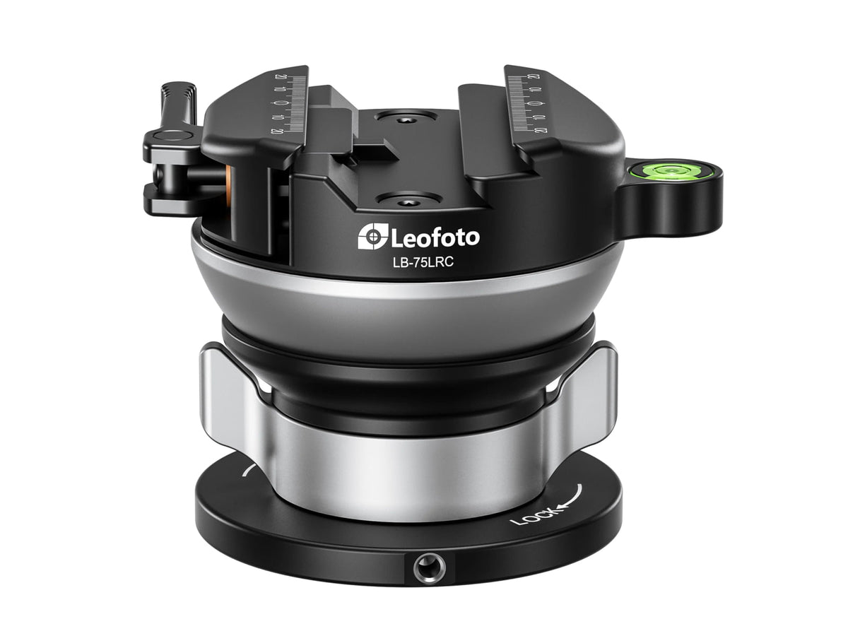 Leofoto LB-75LRC Leveling Head w/ Butterfly Handle Black LB-75LRC