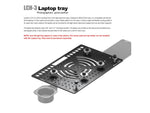 Leofoto LCH-3 Ultimate Laptop Tray 1/4'' and 3/8'' Black LCH-3