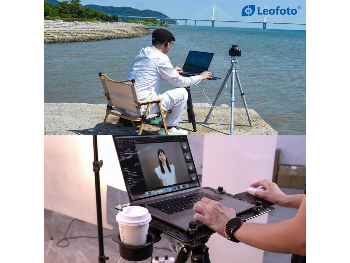 Leofoto LCH-3 Ultimate Laptop Tray 1/4'' and 3/8'' Black LCH-3