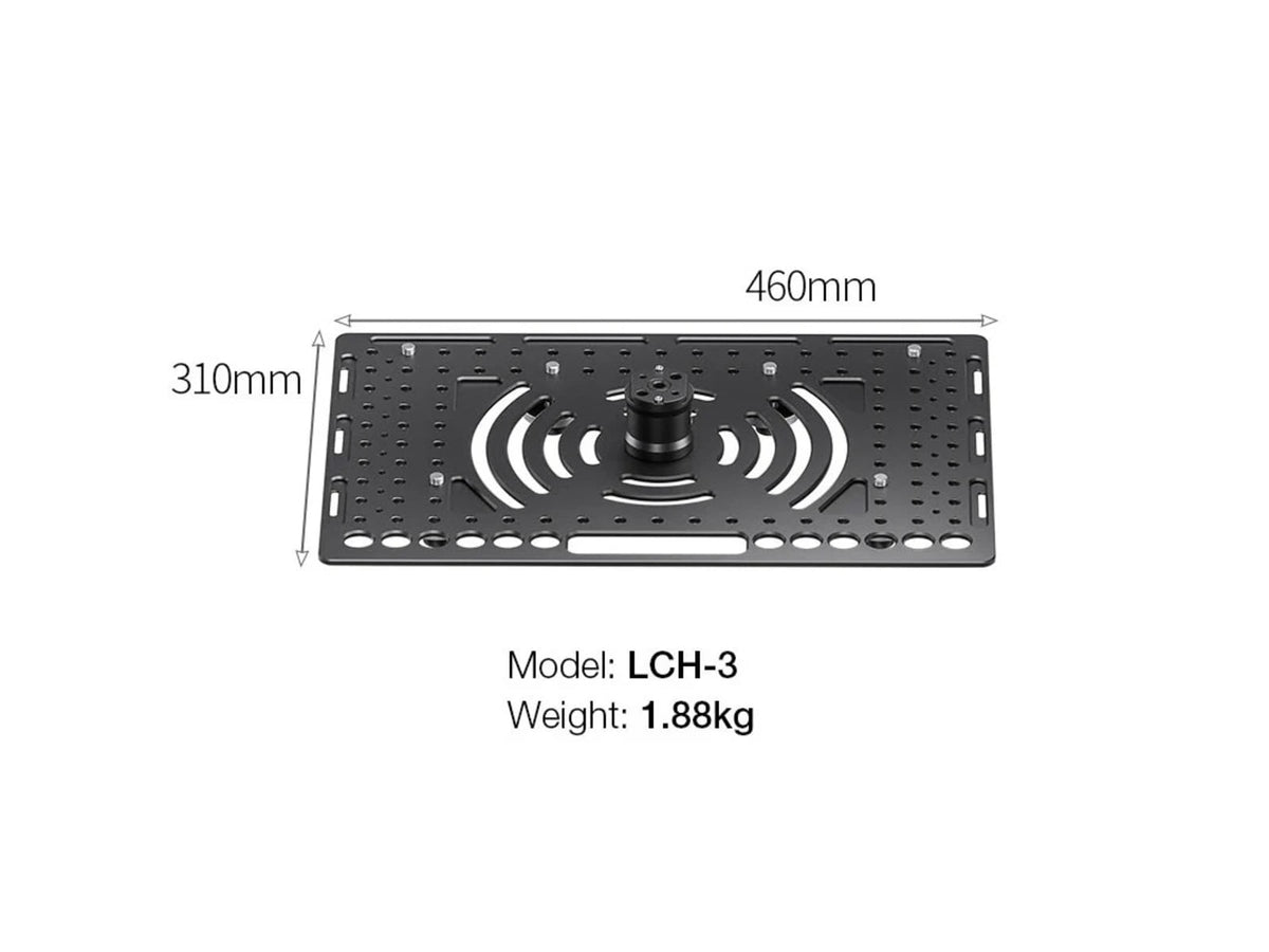Leofoto LCH-3 Ultimate Laptop Tray 1/4'' and 3/8'' Black LCH-3