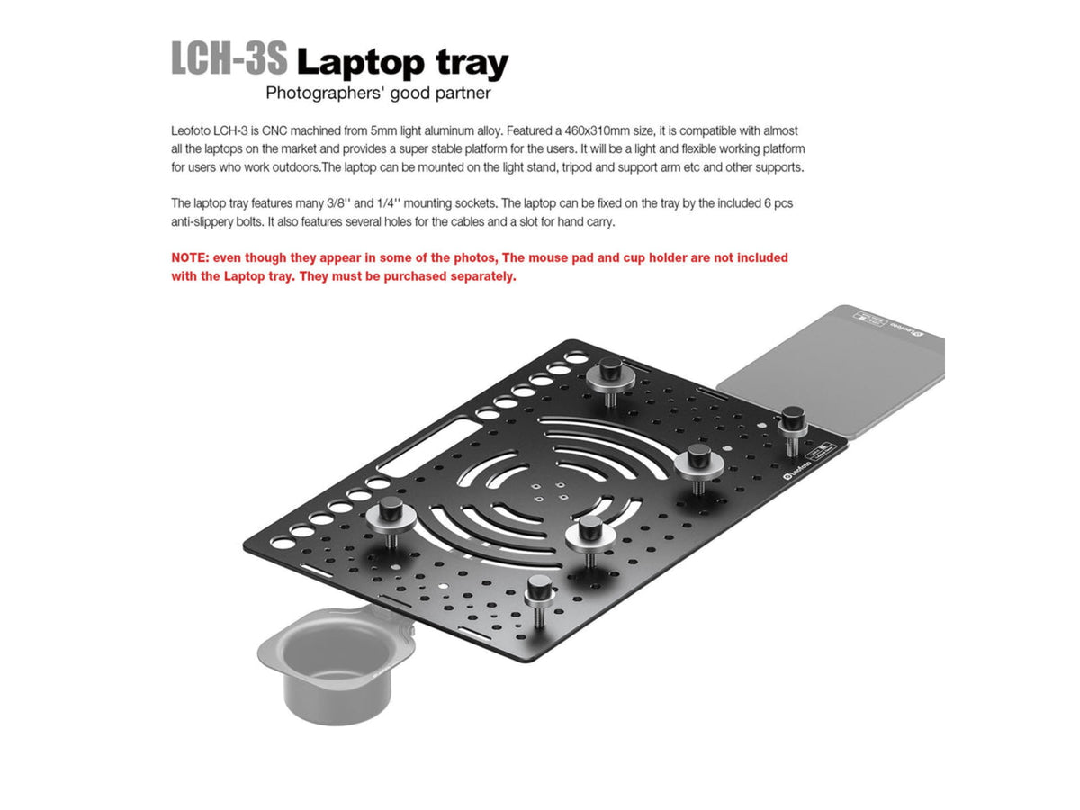 Leofoto LCH-3S Ultimate Laptop Tray