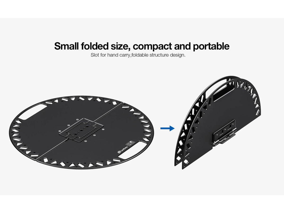 Leofoto LCH-4 Multi-Functional Folding Tray Arca 1/4'' 3/8'' Black LCH-4