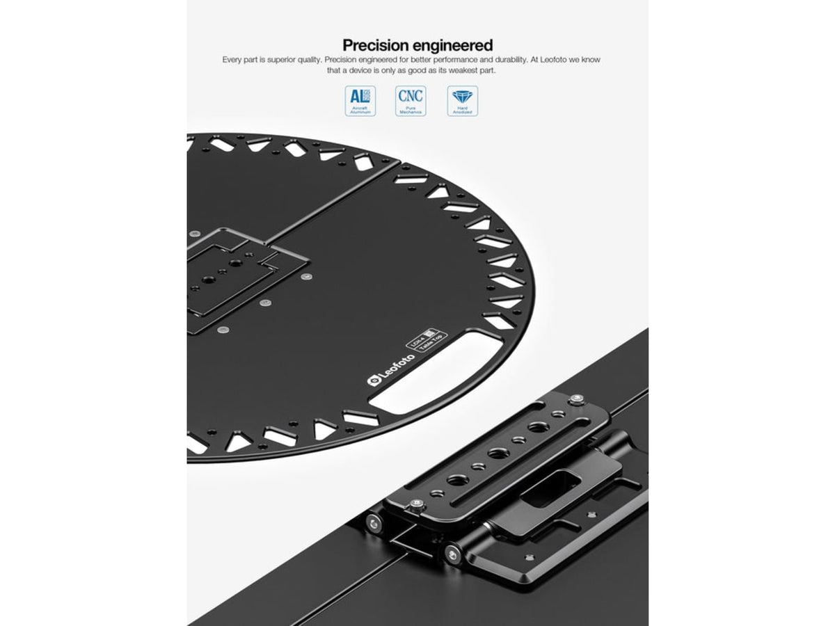 Leofoto LCH-4 Multi-Functional Folding Tray Arca 1/4'' 3/8'' Black LCH-4