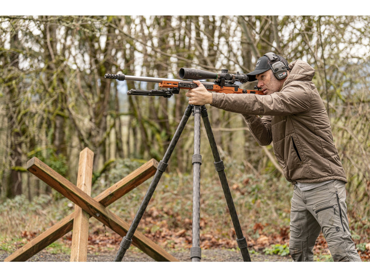 Leofoto Juggernaut S3 3-Section Inverted Precision Shooting Tripod Kit 21.5-66.4in Black 6940828320321