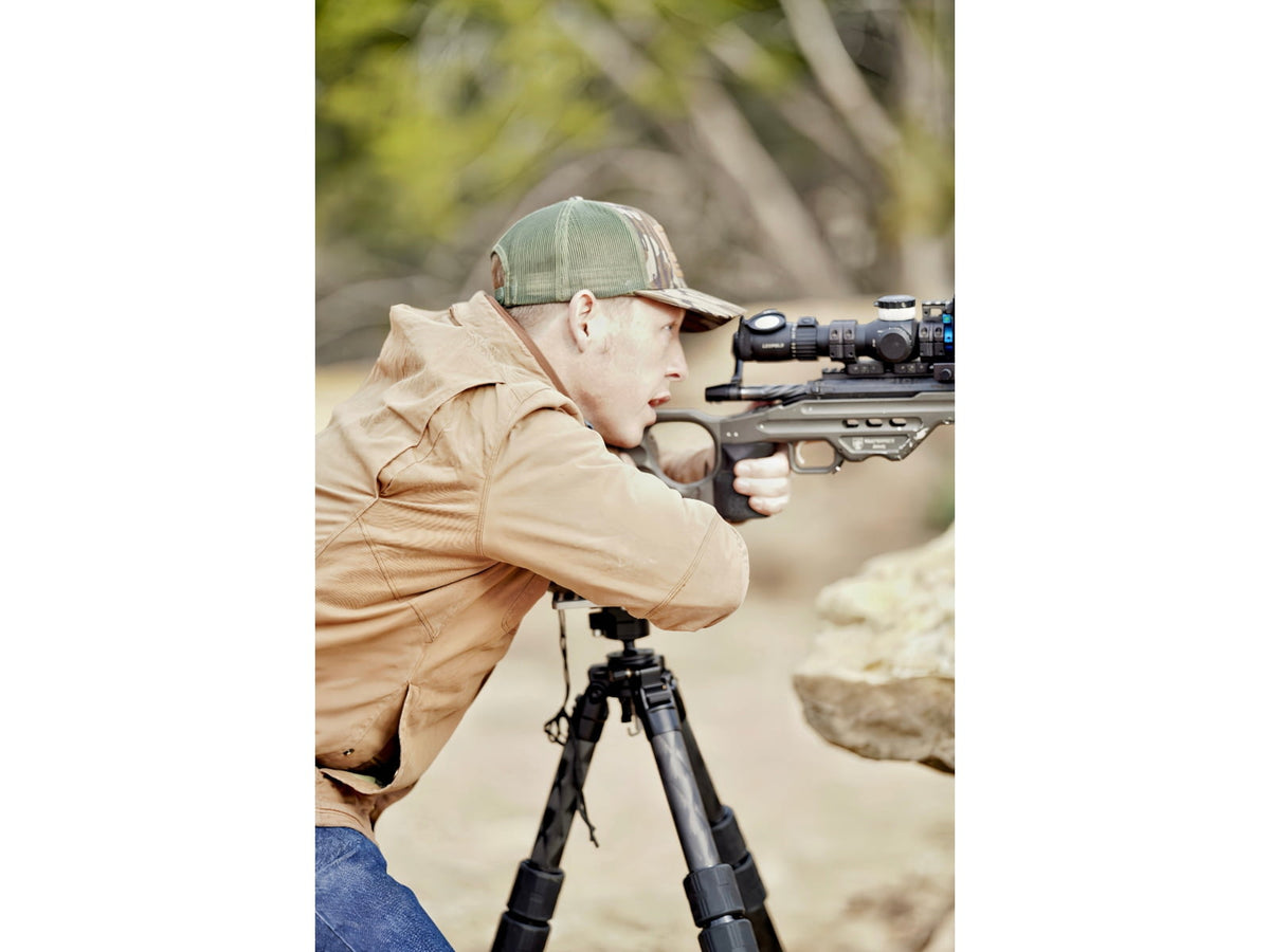 Leofoto Juggernaut S3 3-Section Inverted Precision Shooting Tripod Kit 21.5-66.4in Black 6940828320321